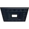 Ekena Millwork Eris Ceiling Medallion (Canopies up to 9 7/8"), 18"W x 18"H x 3 1/2"ID x 1 1/8"P, Midnight Dream CM18ERMDF - alternate 2
